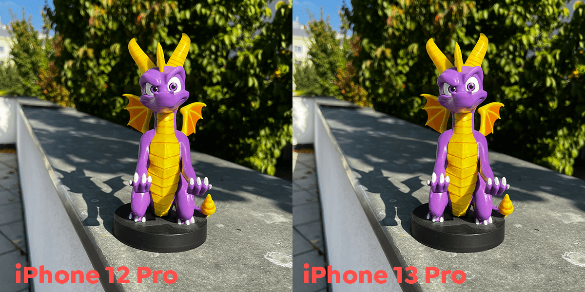 Zeigt Kameravergleich von iPhone 13 Pro und iPhone 12 Pro